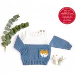 5384 Nordic Fox Pocket Sweater